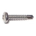 Midwest Fastener Self-Drilling Screw, #10 x 1 in, Stainless Steel Pan Head Phillips Drive, 12 PK 79106